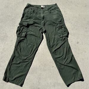 Y2K State Property By Rocawear Skate Cargo Green Baggy Pants Sz 34